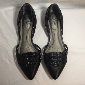 Life Stride Classic Black Flats EUC SZ 6.5